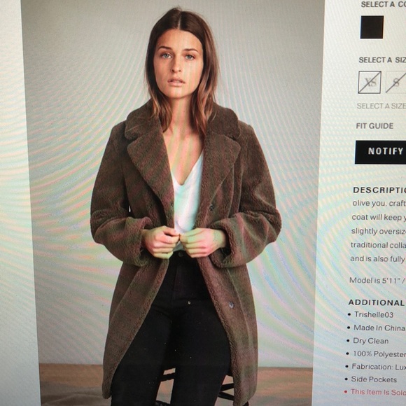 Graham Spencer Trishelle Sherpa Coat 
